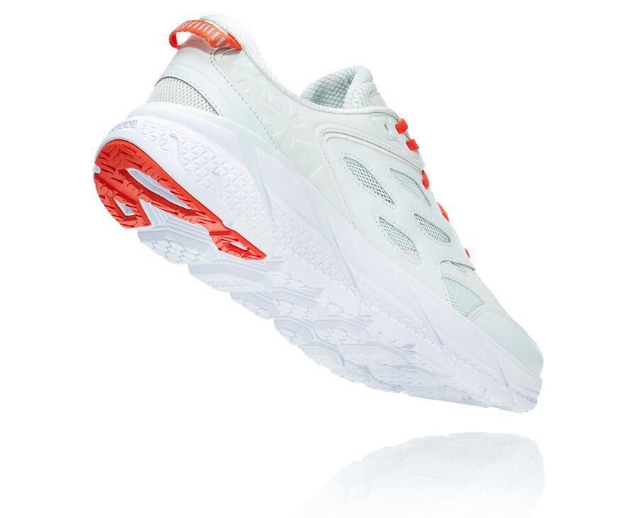 Hoka One One Mens Running Shoes - Clifton L - Blue/Red - KSQL81023